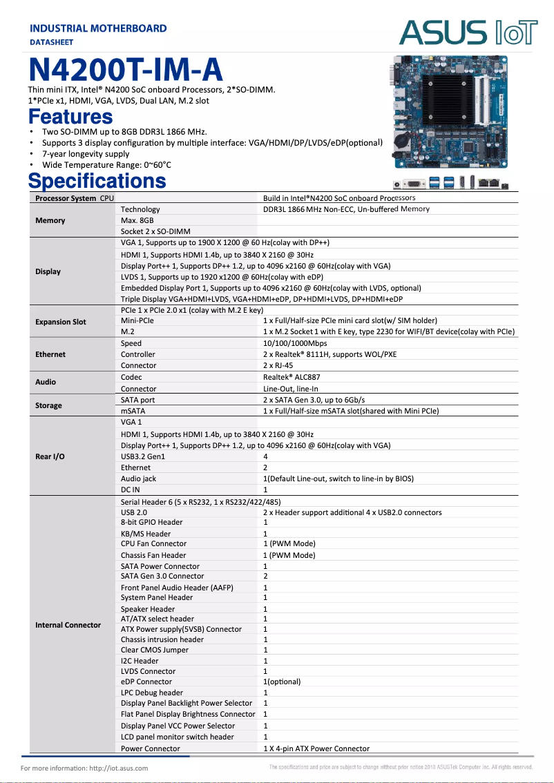 Image de la première page du manuel de l'appareil N4200T-IM-A