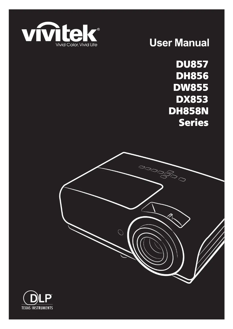 Page n°1 - Manuel utilisateur Vivitek DH856