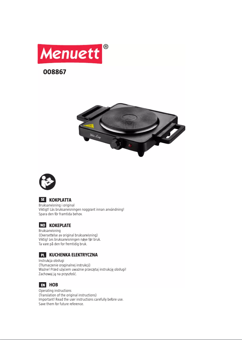 Image de la première page du manuel de l'appareil 008-867