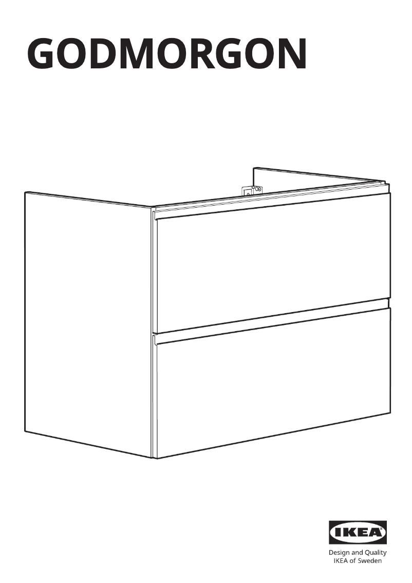 Image de la première page du manuel de l'appareil GODMORGON 202.262.01