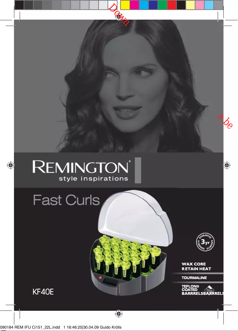 Page 1 de la notice Manuel utilisateur Remington Fast Curls KF40E