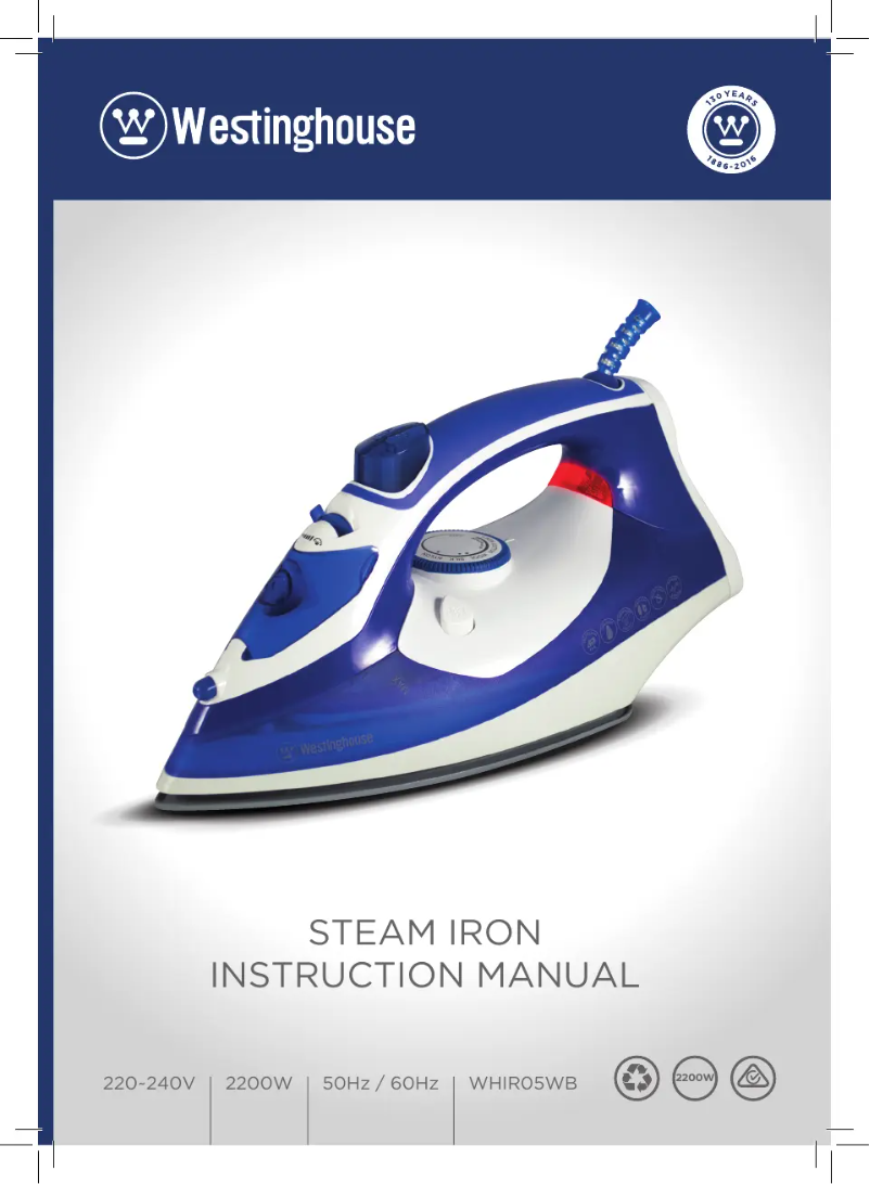 Page 1 de la notice Manuel utilisateur Westinghouse WHIR05WB
