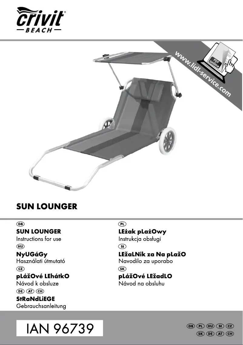 Page n°1 - Manuel utilisateur Crivit IAN 96739