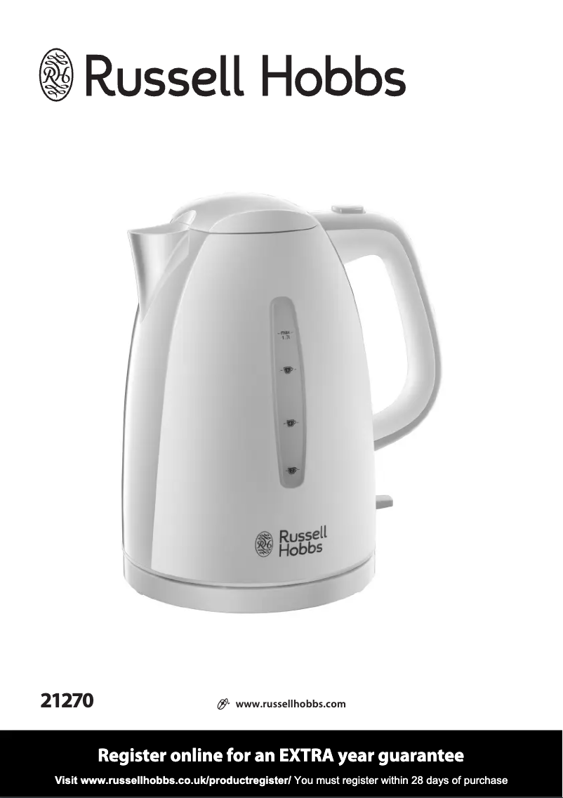 Página 1 del manual Manual de usuario Russell Hobbs Textures 21270