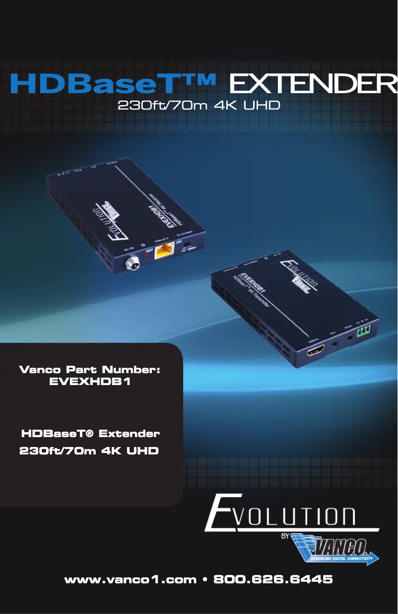 Image de la première page du manuel de l'appareil EVEXHDB1