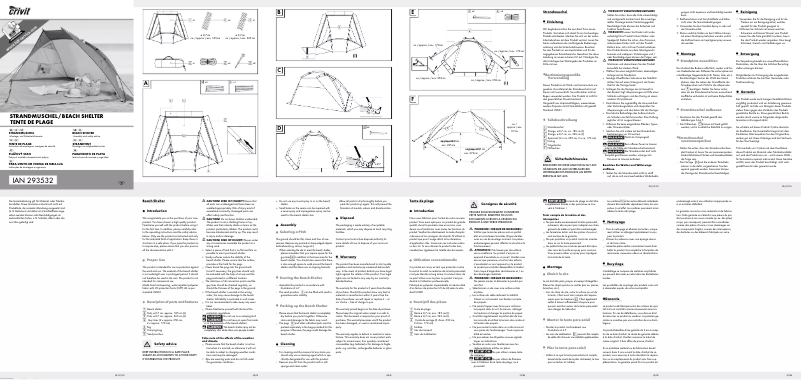 Page 1 de la notice Manuel utilisateur Crivit HG02016