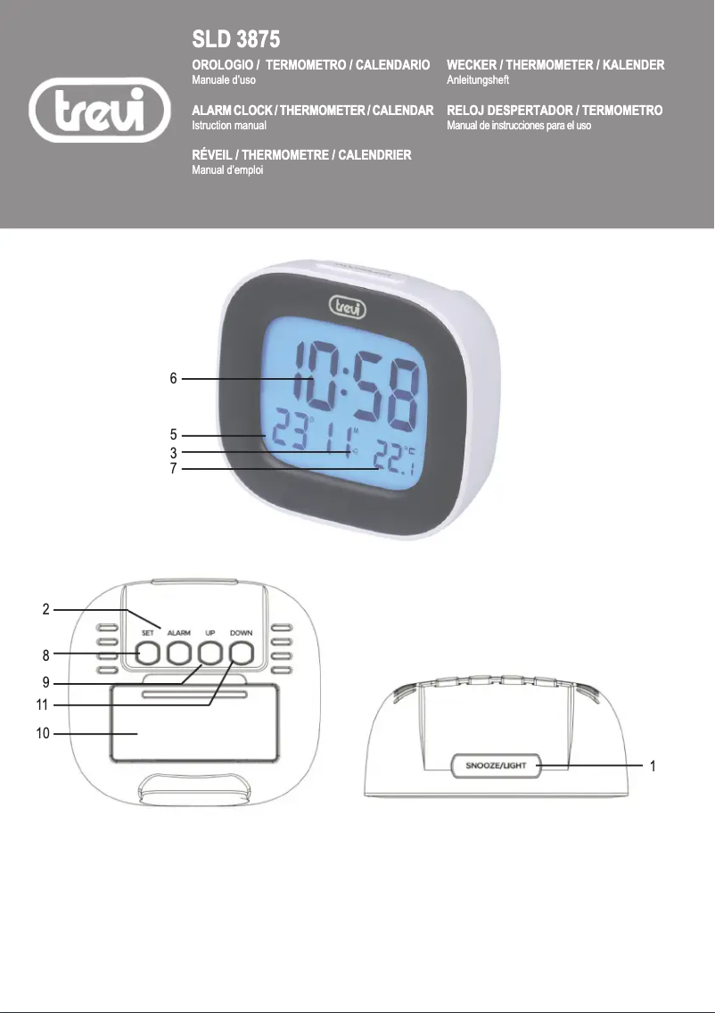 Page n°1 - Manuel utilisateur Trevi SLD 3875