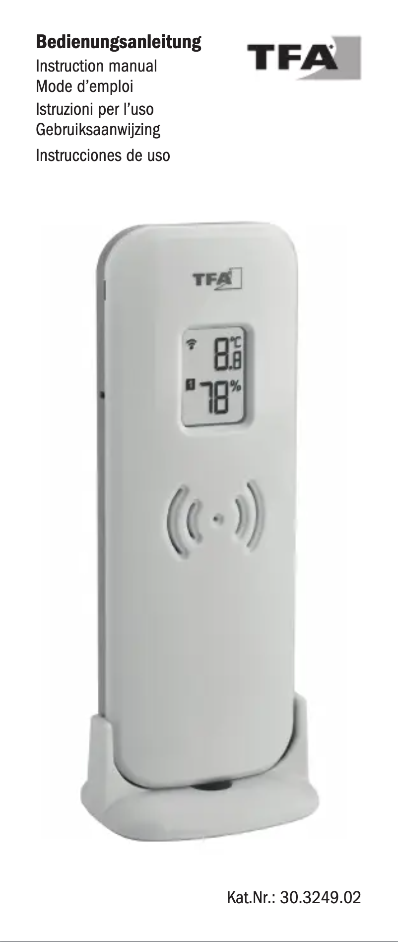 Image de la première page du manuel de l'appareil 30.3249.02