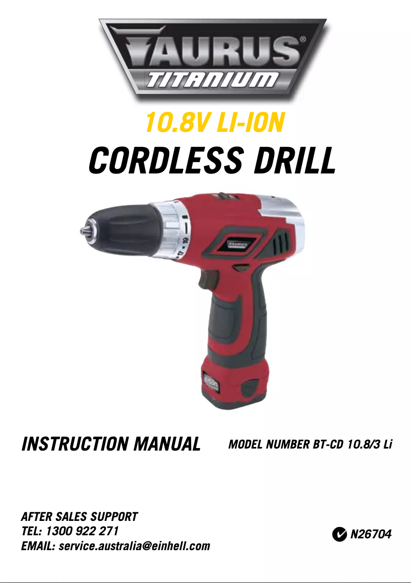 Image de la première page du manuel de l'appareil BT-CD 10,8 Li