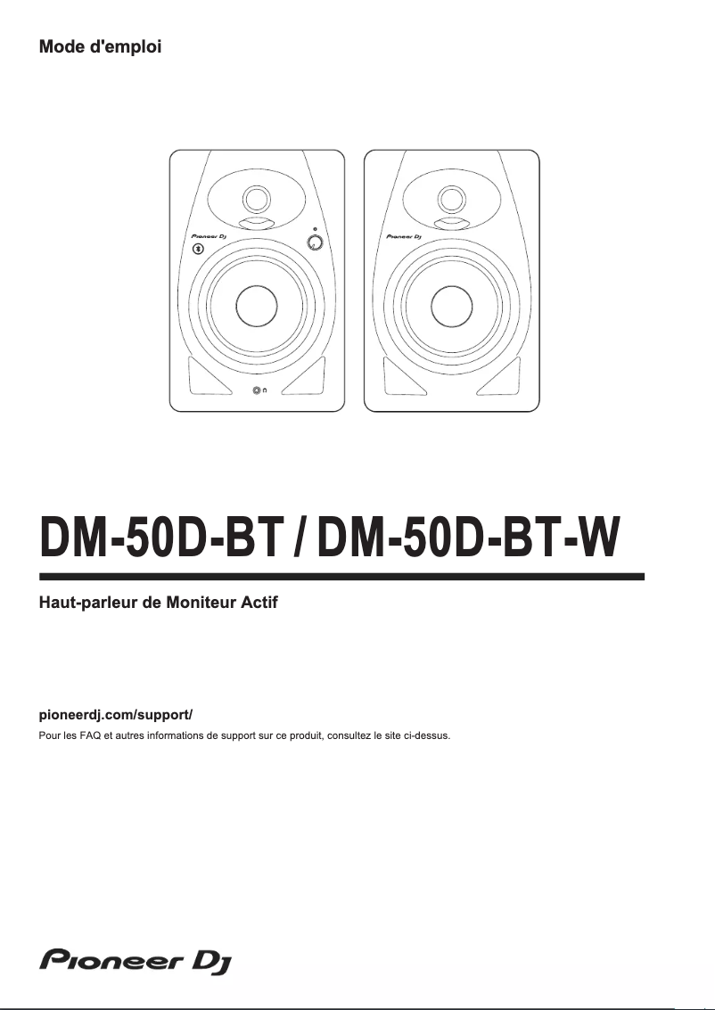 Page n°1 - Guide de démarrage rapide Pioneer DM-50D-BT