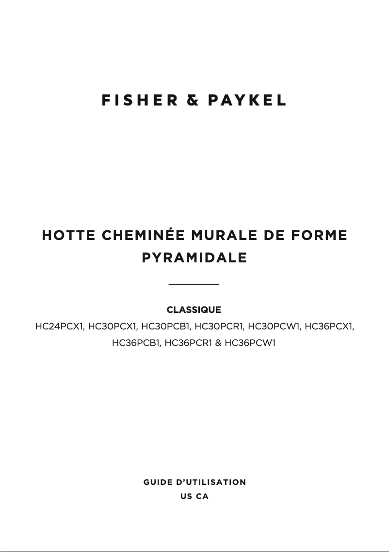 Image de la première page du manuel de l'appareil HC30PCR1