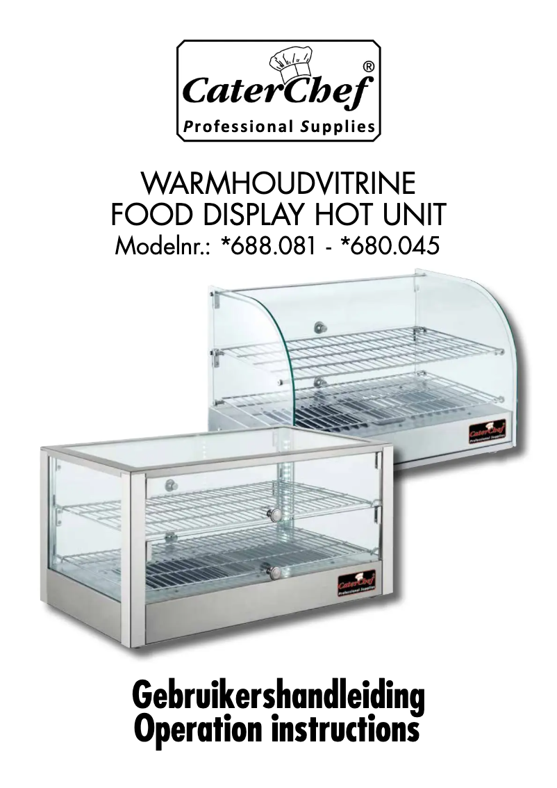 Page n°1 - Manuel utilisateur CaterChef 688081