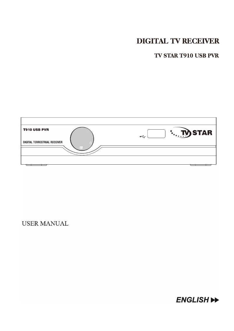 Page 1 de la notice Manuel utilisateur TV Star T910