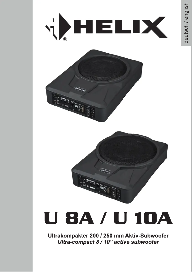 Página 1 del manual Manual de usuario Helix U 10A