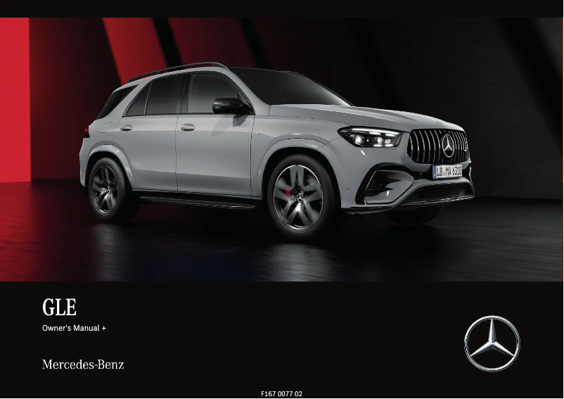 Page 1 de la notice Manuel utilisateur Mercedes-Benz GLE (2024)