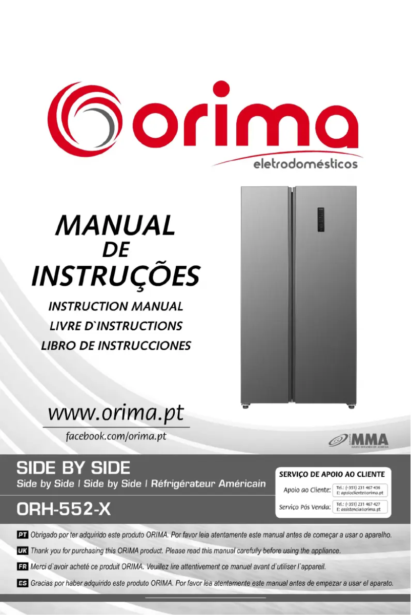 Image de la première page du manuel de l'appareil ORH 552 X