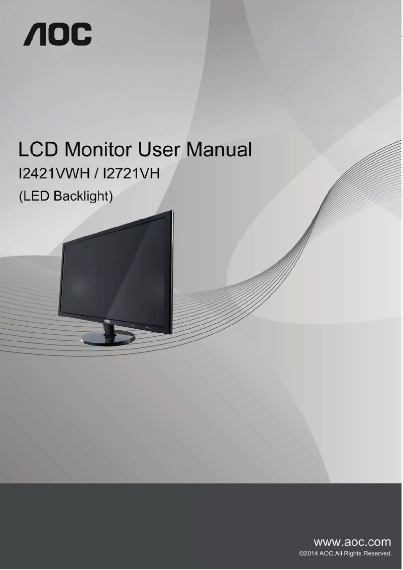 Page n°1 - Manuel utilisateur AOC I2721VH