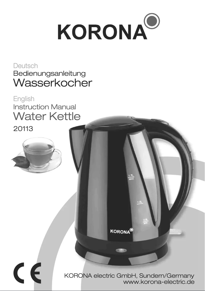 Page 1 de la notice Manuel utilisateur Korona 20113