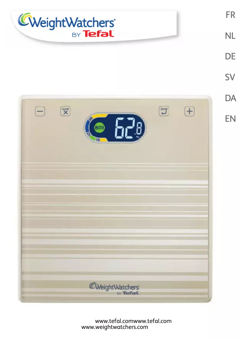 Page 1 de la notice Manuel utilisateur Tefal Weight Watchers WZ5000F0