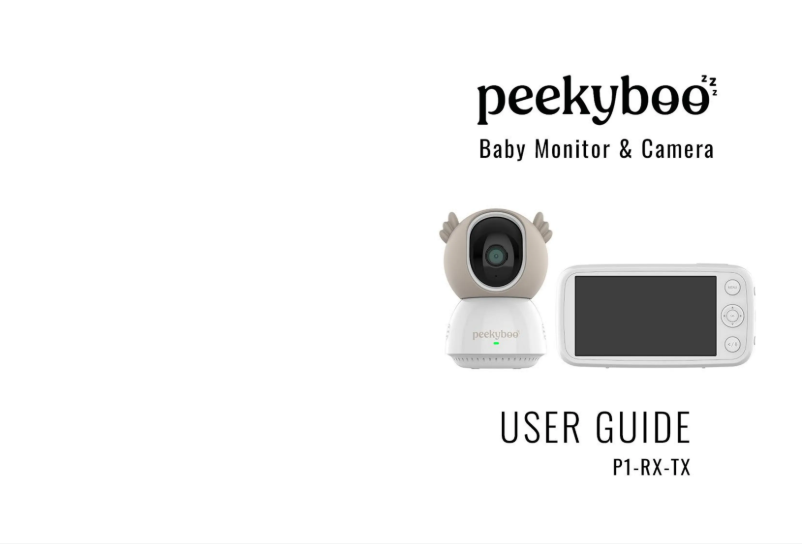 Page n°1 - Manuel utilisateur Peekyboo P1-RX-TX