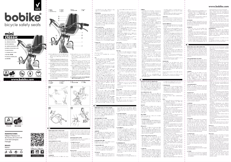 Page 1 de la notice Manuel utilisateur Bobike Mini classic