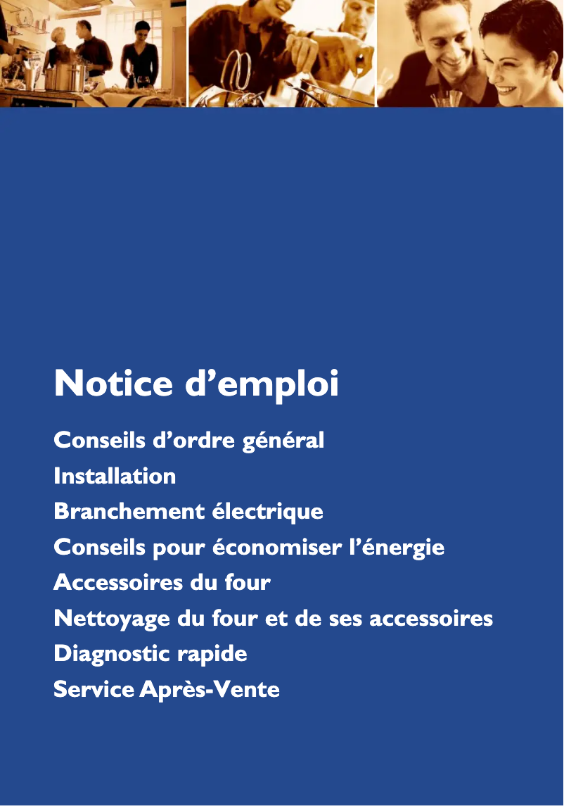 Page 1 de la notice Manuel utilisateur Bauknecht BLZG 9000