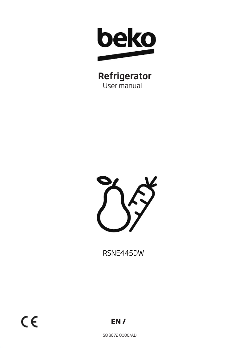 Image de la première page du manuel de l'appareil RSNE445DW