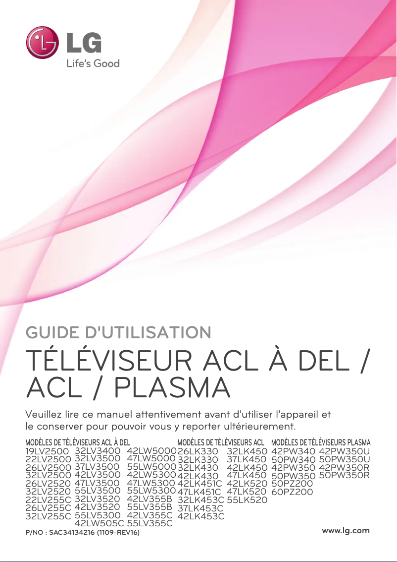 Página 1 del manual Manual de usuario LG 32LV255C