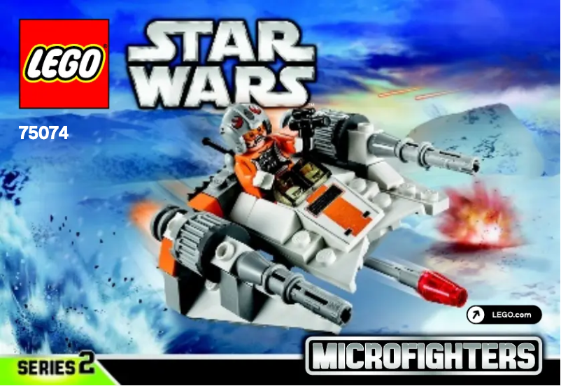 Page 1 de la notice Manuel utilisateur Lego Star Wars Microfighters 75074