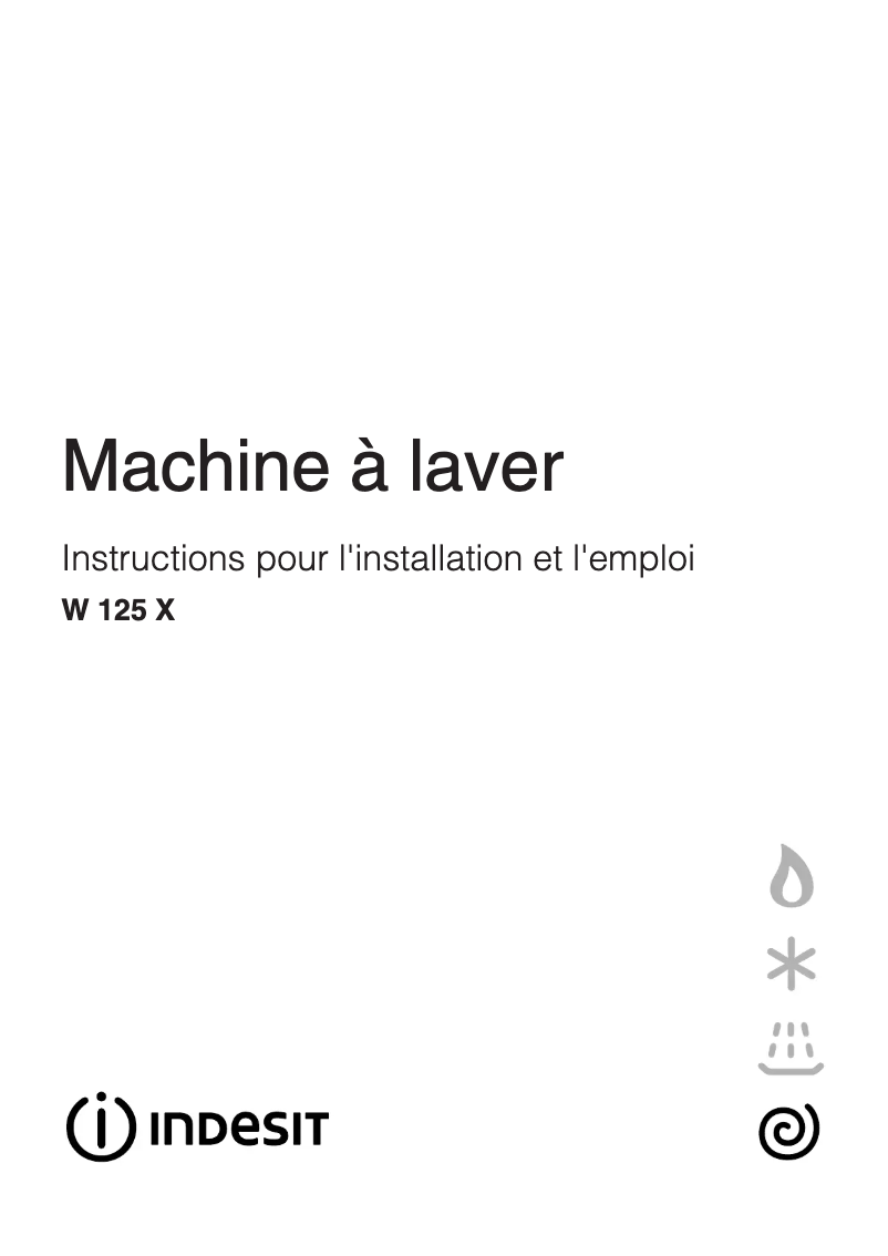 Image de la première page du manuel de l'appareil W 125 X (FR)