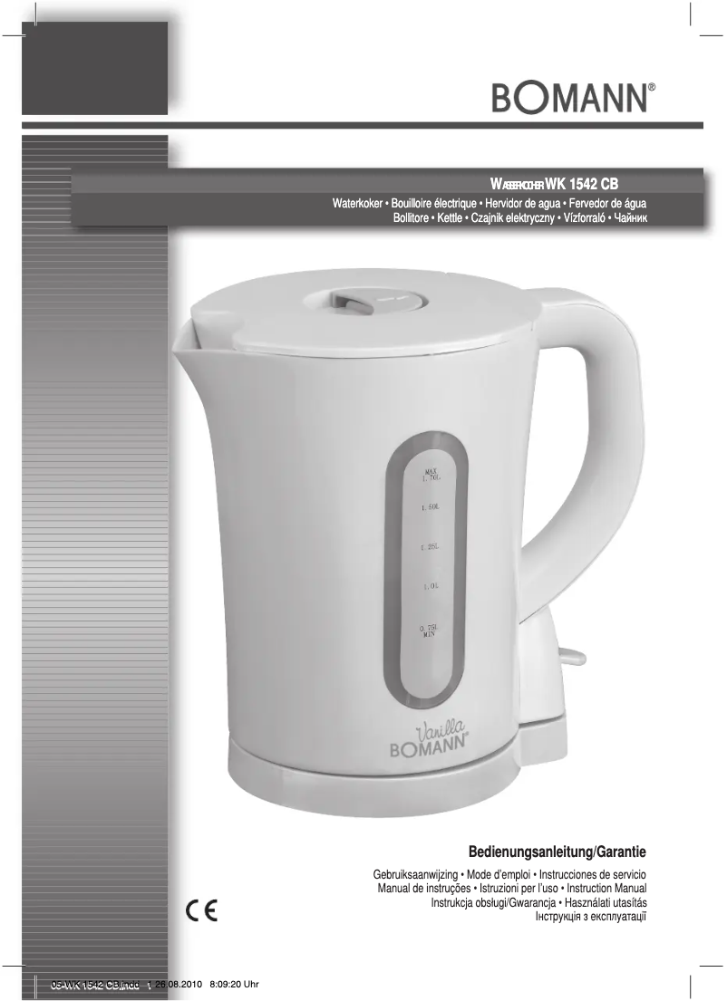 Image de la première page du manuel de l'appareil WK 1542 CB