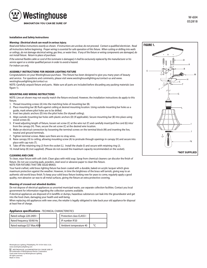 Image de la première page du manuel de l'appareil 6105035