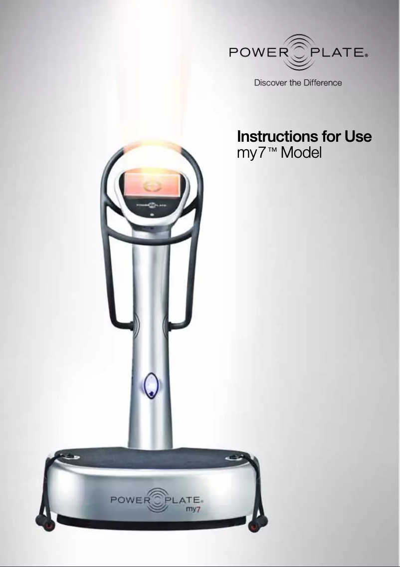 Página 1 del manual Manual de usuario Power Plate My7