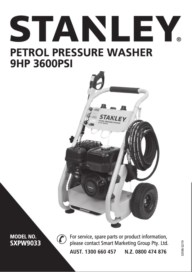 Página 1 del manual Manual de usuario Stanley SXPW9033