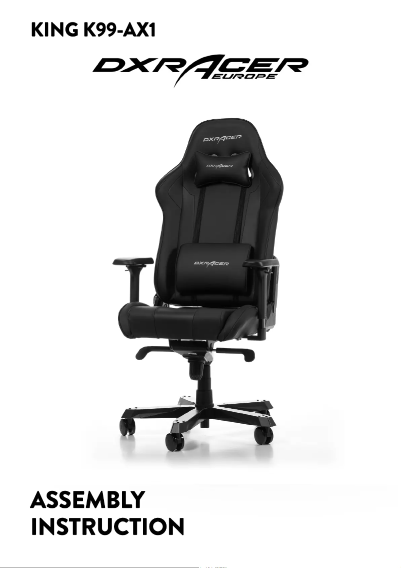 Page 1 de la notice Manuel utilisateur DXRacer KING K99-N