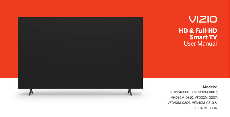 Page 1 de la notice Manuel utilisateur VIZIO VHD32M-0807