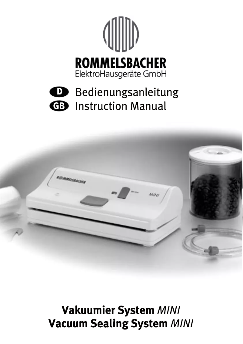 Image de la première page du manuel de l'appareil Mini VAC100