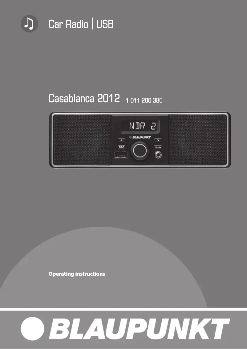 Imagen de la primera página del manual del dispositivo Casablanca 2012