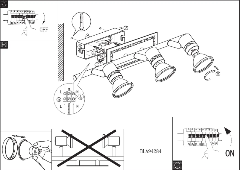 Page 1 de la notice Manuel utilisateur Eglo Bonares