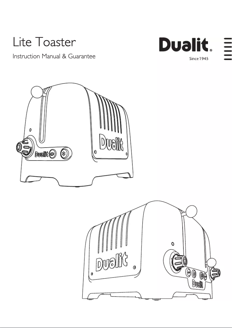 Page n°1 - Manuel utilisateur Dualit 26211