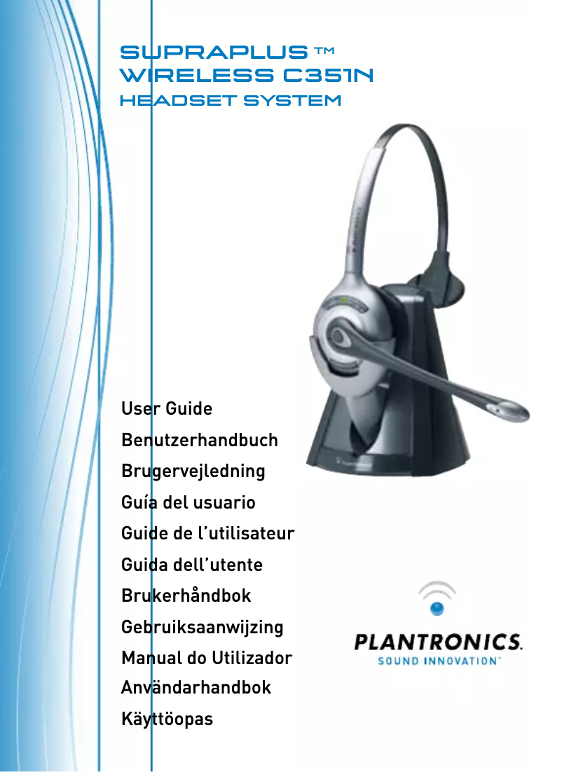 Página 1 del manual Manual de usuario Plantronics CS351N