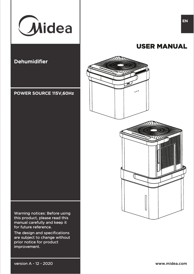 Image de la première page du manuel de l'appareil MAD50PS1QGRC