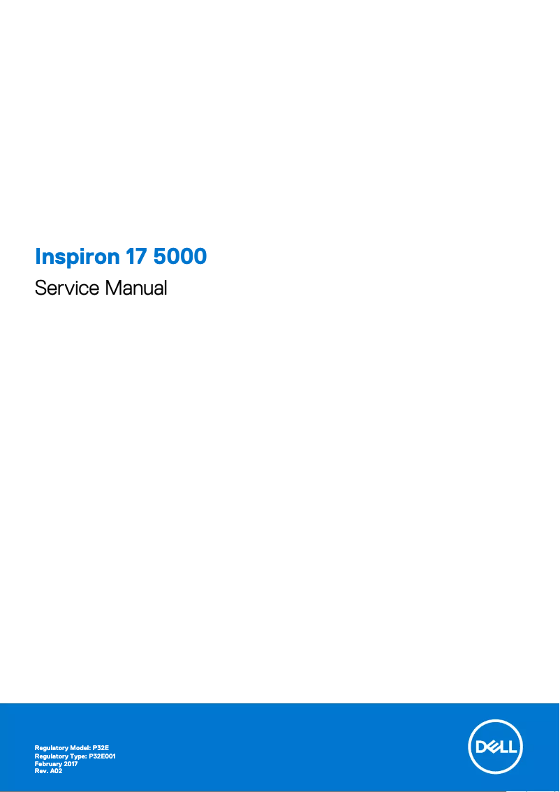 Page n°1 - Manuel utilisateur Dell Inspiron 17 5767