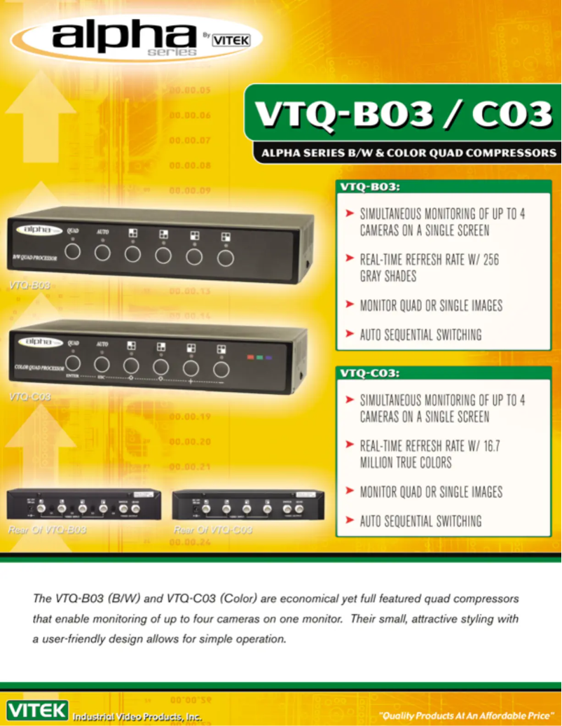 Image de la première page du manuel de l'appareil VTQ-C03R