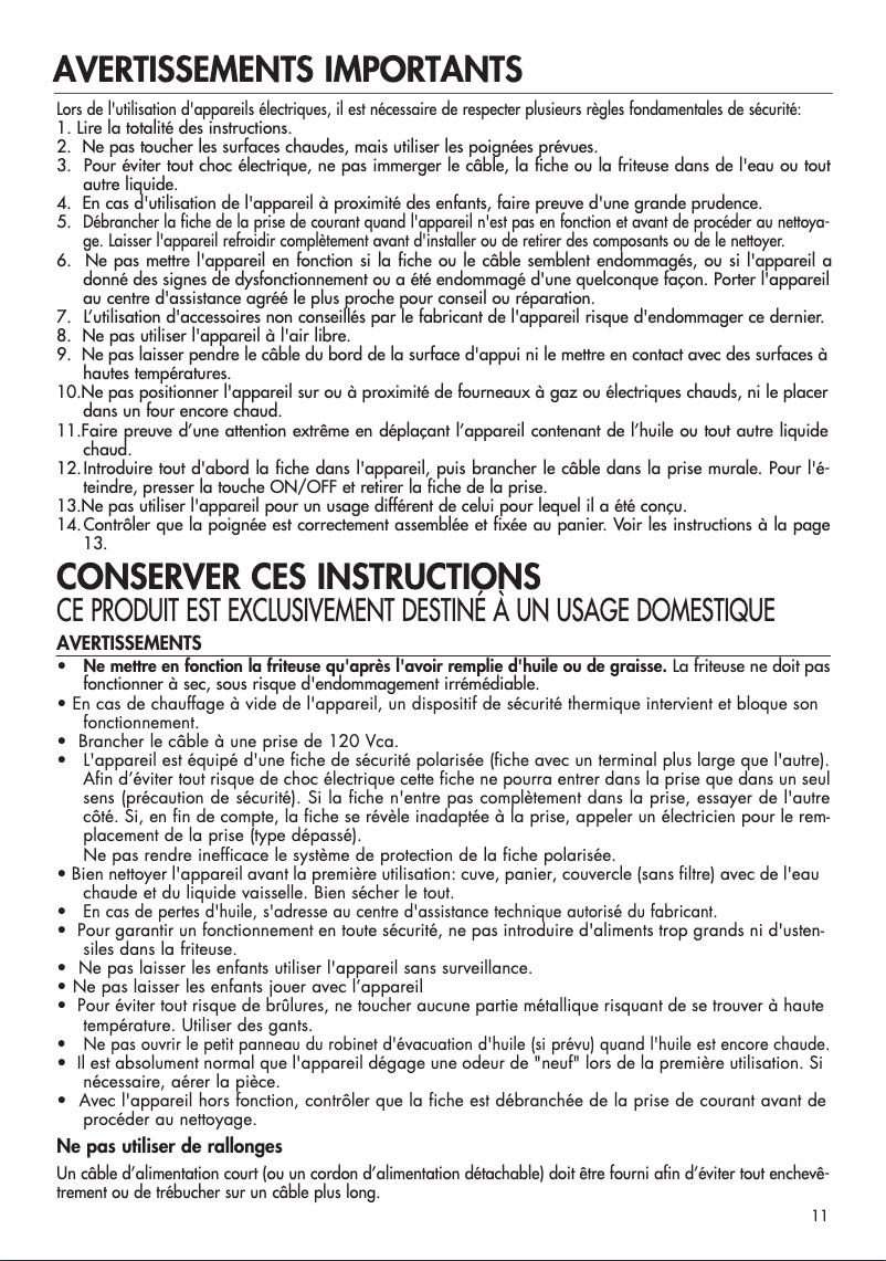 Page n°1 - Manuel utilisateur DeLonghi D34528DZ