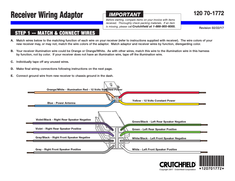 Page n°1 - Manuel utilisateur Metra 70-1772