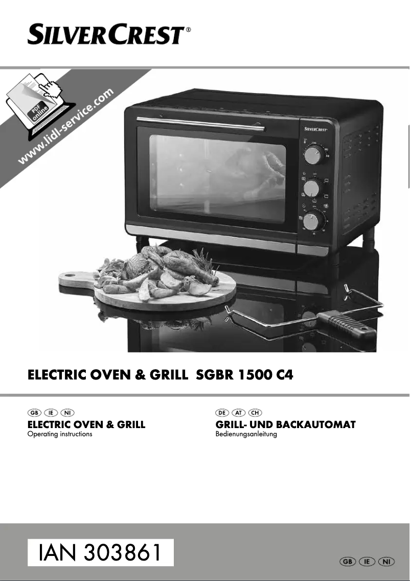 Page n°1 - Manuel utilisateur SilverCrest SGBR 1500 C4