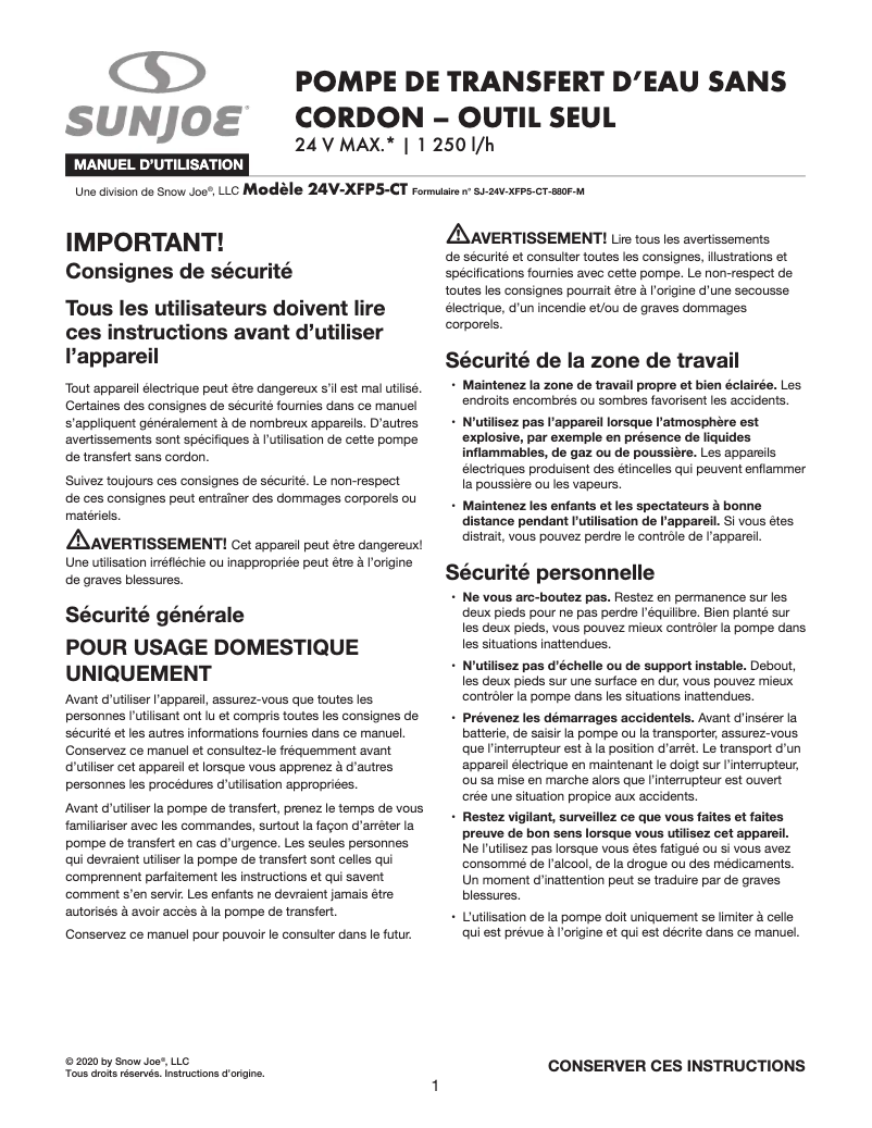 Image de la première page du manuel de l'appareil BDL-A0066