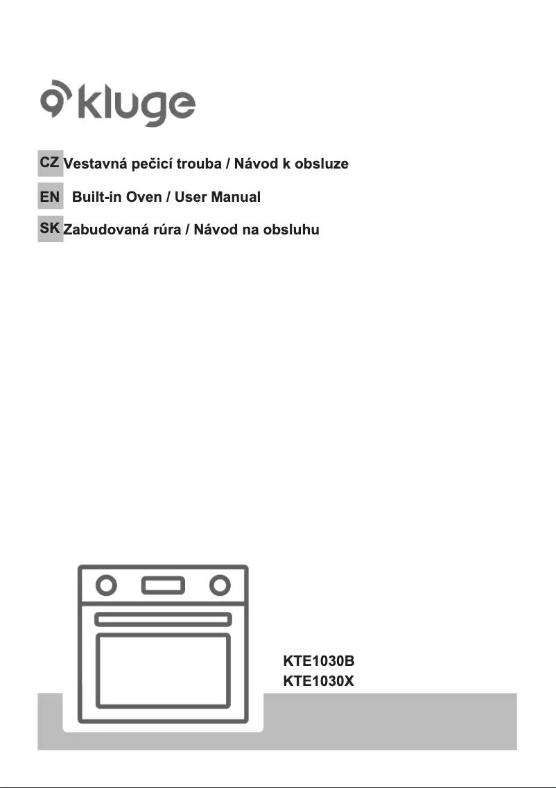 Página 1 del manual Manual de usuario Kluge KTE1030X