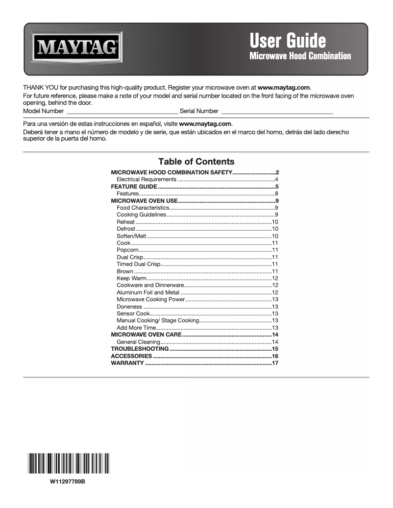 Image de la première page du manuel de l'appareil MMV5227JZ